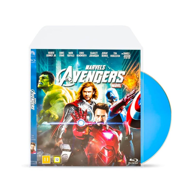 Tarifold DJOIS Blu-Ray Disc Protective Sleeve with Closing Flap and Space for Cover - 50/Pack (10283) - Image 1